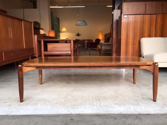 Danish Teak & Rosewood Coffee Table, 1960s-WSA-831369