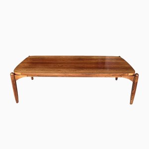 Danish Teak & Rosewood Coffee Table, 1960s-WSA-831369