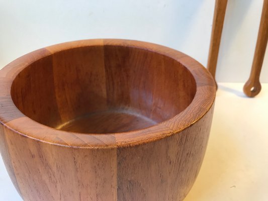 Danish Teak Salad Bowl and Servers Set by Richard Nissen for Nissen, 1960s, Set of 3-LCR-676030