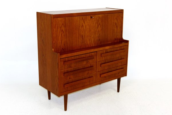 Danish Teak Secretaire by Sigfrid Omann, 1960s-GEK-967998