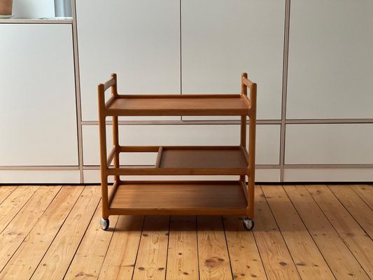 Danish Teak Serving Trolley by Johannes Andersen for CFC Silkeborg-WSA-1257830