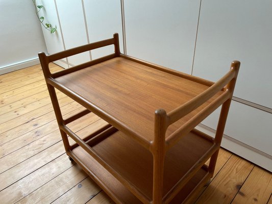 Danish Teak Serving Trolley by Johannes Andersen for CFC Silkeborg-WSA-1257830