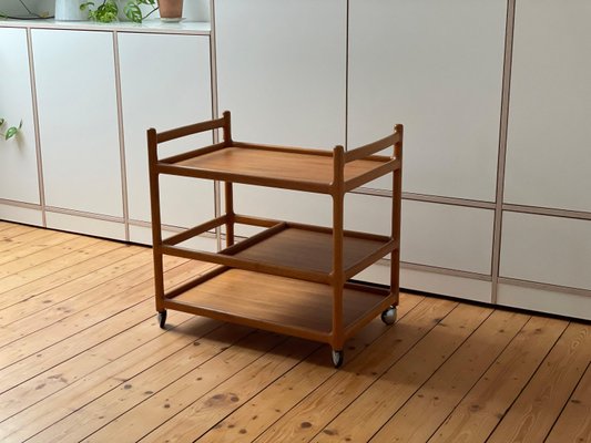 Danish Teak Serving Trolley by Johannes Andersen for CFC Silkeborg-WSA-1257830