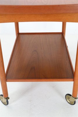 Danish Teak Serving Trolley with Tray by Mogens Hansen, 1960s-NIX-2016640