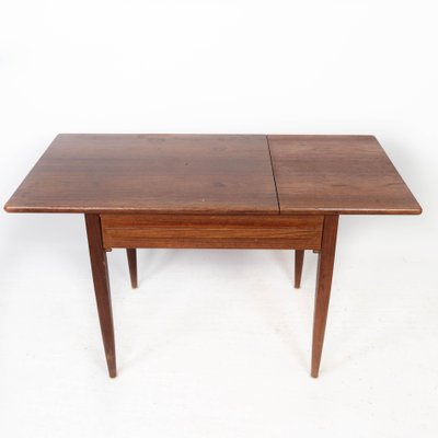 Danish Teak Side Table with Extensions from Silkeborg, 1960s-UY-1000688