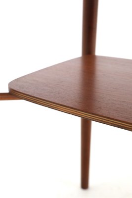 Danish Teak Side Table with Magazine Shelf, 1960s-NIX-2032491