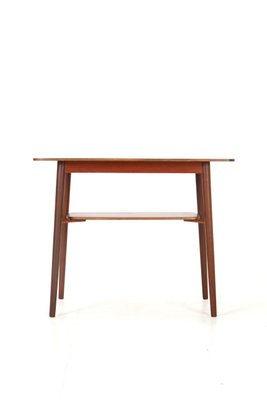 Danish Teak Side Table with Magazine Shelf, 1960s-NIX-2032491