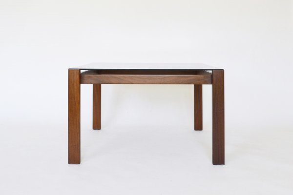 Danish Teak & Smoked Glass Coffee Table, 1960s-RTX-1288920