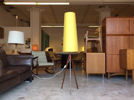 Danish Teak Tripod Floor Lamp, 1960s-WSA-831359