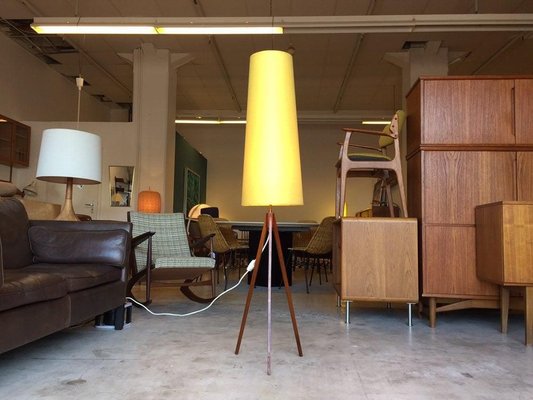 Danish Teak Tripod Floor Lamp, 1960s-WSA-831359