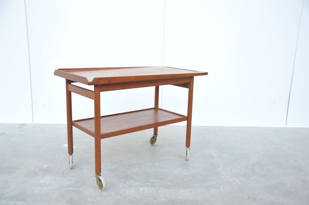 Danish Teak Trolley in the Style of Arne Vodder, 1960s-ZE-774013