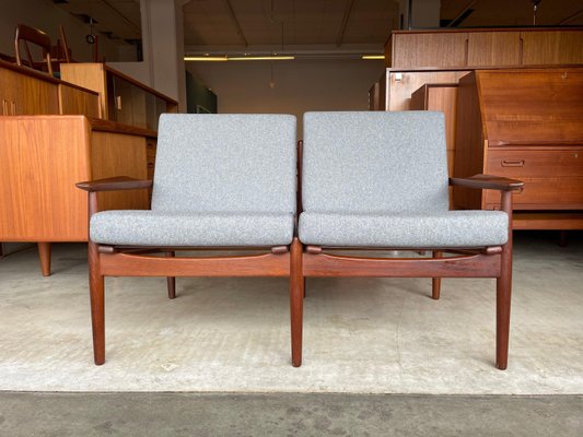 Danish Teak Two-Seater Sofa by Arne Vodder for Glostrup Mobler, 1960s-WSA-933621