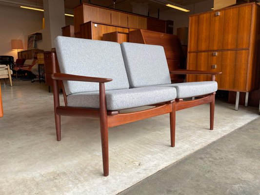 Danish Teak Two-Seater Sofa by Arne Vodder for Glostrup Mobler, 1960s-WSA-933621