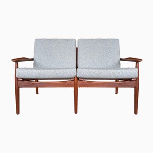 Danish Teak Two-Seater Sofa by Arne Vodder for Glostrup Mobler, 1960s-WSA-933621