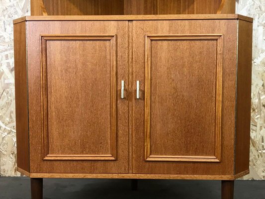 Danish Teak Vitrine Corner Cabinet, 1960s-EJL-1062993