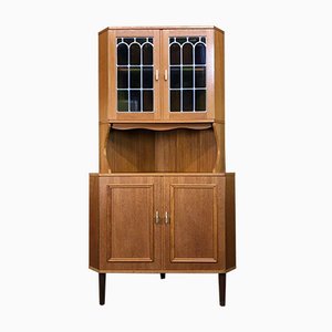 Danish Teak Vitrine Corner Cabinet, 1960s-EJL-1062993