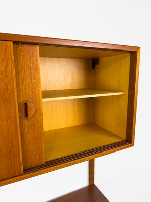 Danish Teak Wall Shelving Unit from Hansen & Guldborg, 1960s-QEQ-2042070