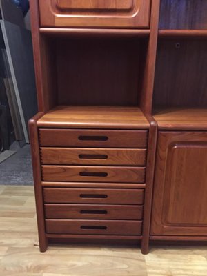 Danish Teak Wall Unit, 1970s-KRS-870451