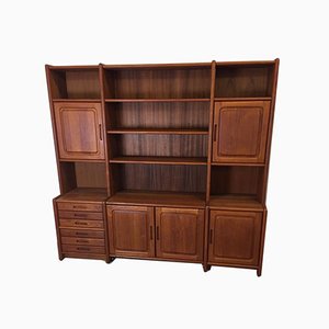 Danish Teak Wall Unit, 1970s-KRS-870451