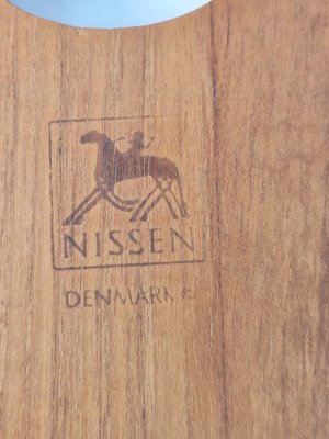 Danish Teak Wood Cutting Board from Nissen, Denmark, 1960s-AXJ-1742761