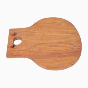 Danish Teak Wood Cutting Board from Nissen, Denmark, 1960s-AXJ-1742761