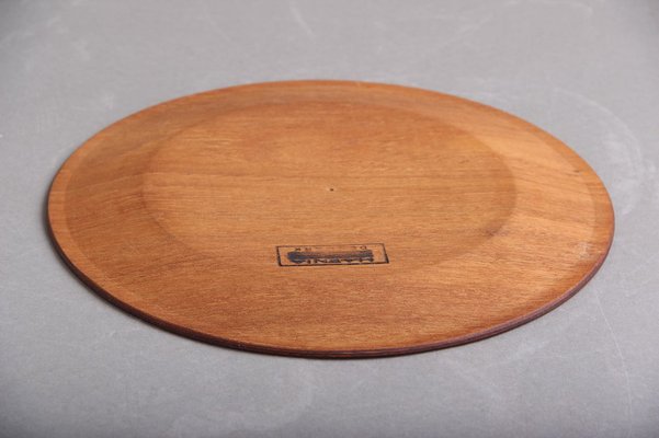 Danish Teak Wooden Plates by Hafnia, Set of 6-DQ-1088878