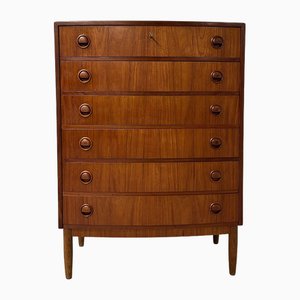 Danish Teakwood Curved Chest of Drawers, 1960s-ZT-2026081