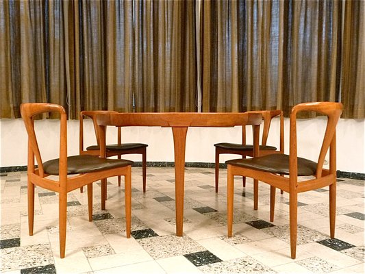 Danish Teakwood Juliane Dining Chairs by Johannes Andersen for Uldum Møbelfabrik, Set of 4-JP-1329043