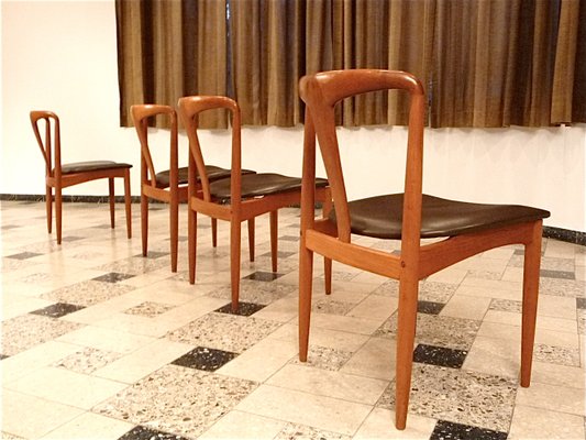 Danish Teakwood Juliane Dining Chairs by Johannes Andersen for Uldum Møbelfabrik, Set of 4-JP-1329043