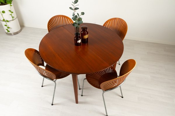 Danish Trinidad Dining Chairs in Teak by Nanna Ditzel 1990s, Set of 4-WIX-1210372