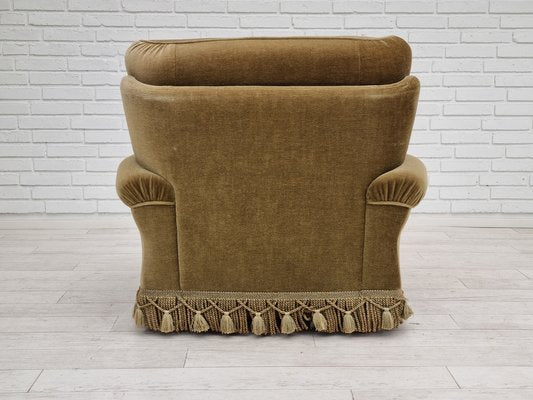 Danish Velour Club Chair, 1970s-TMW-1408486