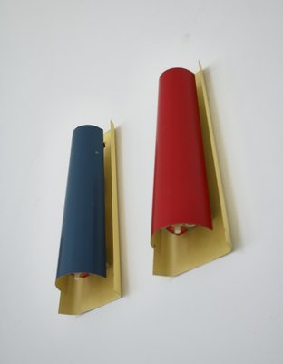 Danish Wall Lamps by Henning Wind Hansen for Voss Lighting, 1960s-WRF-1313472