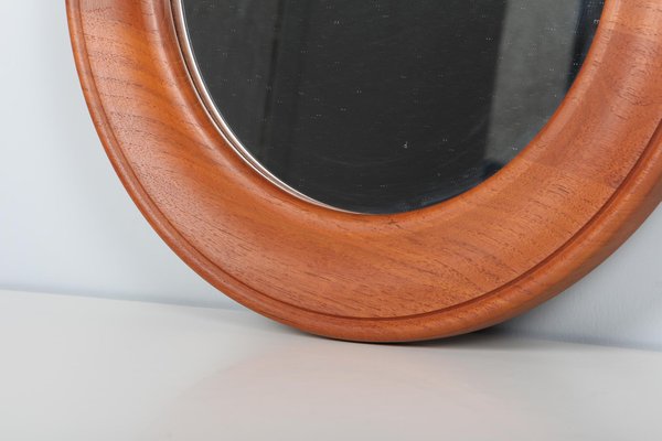 Danish Wall Mirror in Teak, 1960s-HJB-1241166