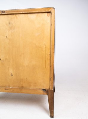 Danish Walnut and Brass Chest of Drawers, 1960s-UY-1427381