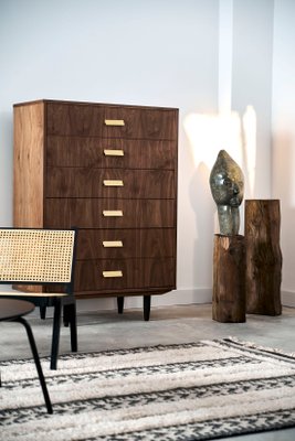 Danish Walnut Chest of Drawers-VND-1081541