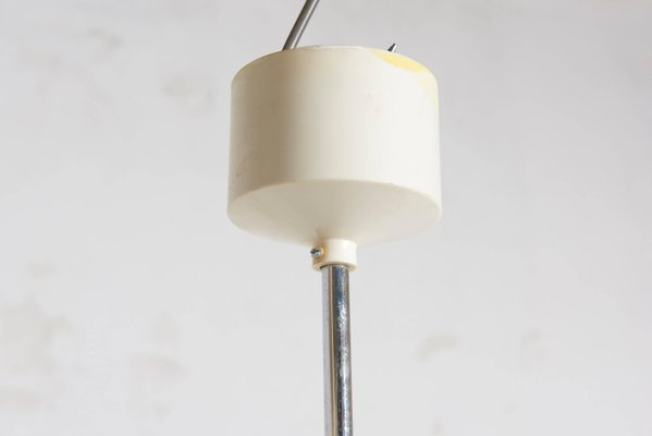 Danish White Opaline Glass Pendant Lamp from Fog & Mørup, 1954-KL-620489