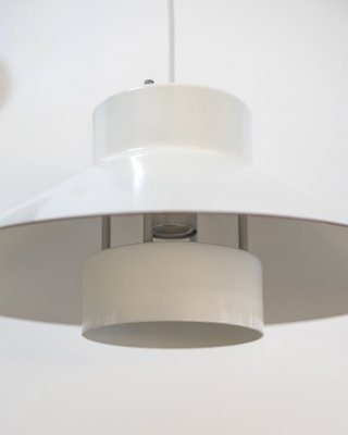 Danish White Pendant Lamp by Jens Møller Jensen for Louis Poulsen, 1960s-DIP-1748605