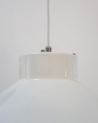 Danish White Pendant Lamp by Jens Møller Jensen for Louis Poulsen, 1960s-DIP-1748605