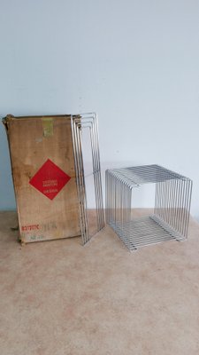 Danish Wire Cube Chair by Verner Panton for Fritz Hansen, 1971-KK-1269626