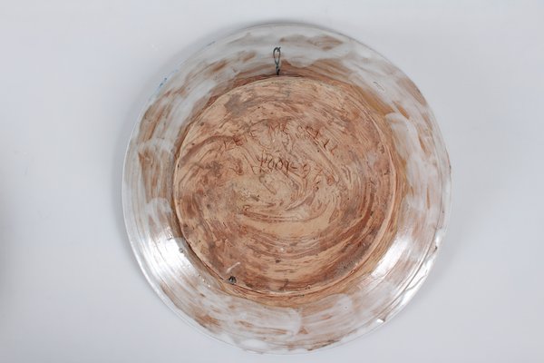 Danishl Round Ceramic Dish with Figurative Bat Motif by Leif Messel, 1997-QQ-1703900