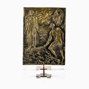 Dante Meets Virgil - Original Bronze Sculpture by P. Fazzini - Late 20th Century Late 20th Century-ZCI-756404