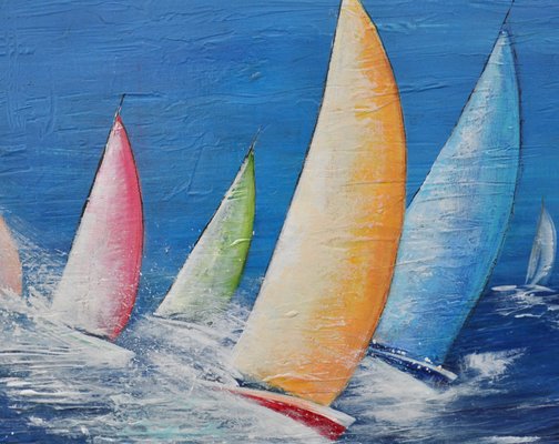 Dany Soyer, Sail, 2022, Acrylic on Canvas-QNR-1438528