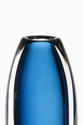 Dark Blue Glass Vase by Vicke Lindstrand, 1960s-SC-1771420