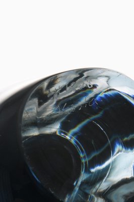 Dark Blue Glass Vase by Vicke Lindstrand, 1960s-SC-1771420