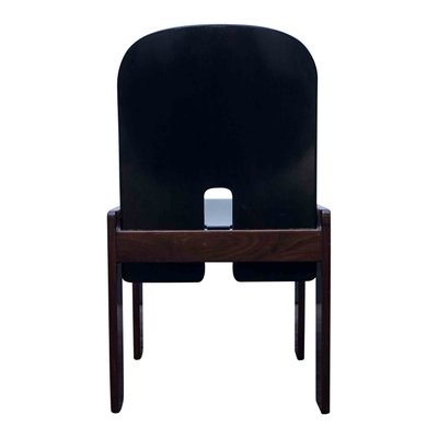 Dark Brown Lacquered Walnut Model 121 Dining Chairs by Tobia & Afra Scarpa for Cassina, 1960s, Set of 4-RPH-694146