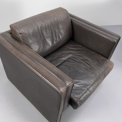 Dark Brown Leather Armchairs by Jürgen Lange for Walter Knoll, Germany, 1970s, Set of 2-VQG-1792347