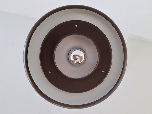 Dark Brown Optima Pendant Lamp by Hans Due for Fog & Mørup, Denmark, 1970s-NV-1805128