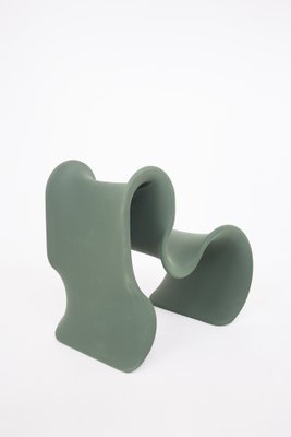 Dark Green Curved Lounge Chair by Gianni Pareschi for Busnelli-RCE-1284123