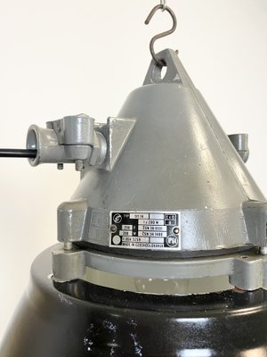 Dark Grey Explosion Proof Lamp from Elektrosvit, 1970s-CGF-1154688