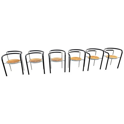 Dark Horse Armchairs by Rud Thygesen & Johnny Sørensen, 1980s, Set of 6-MXB-1240021